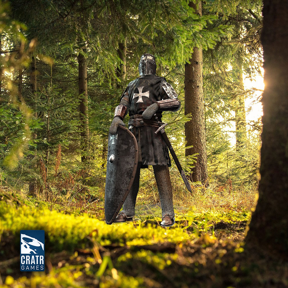 Knight in the woods
