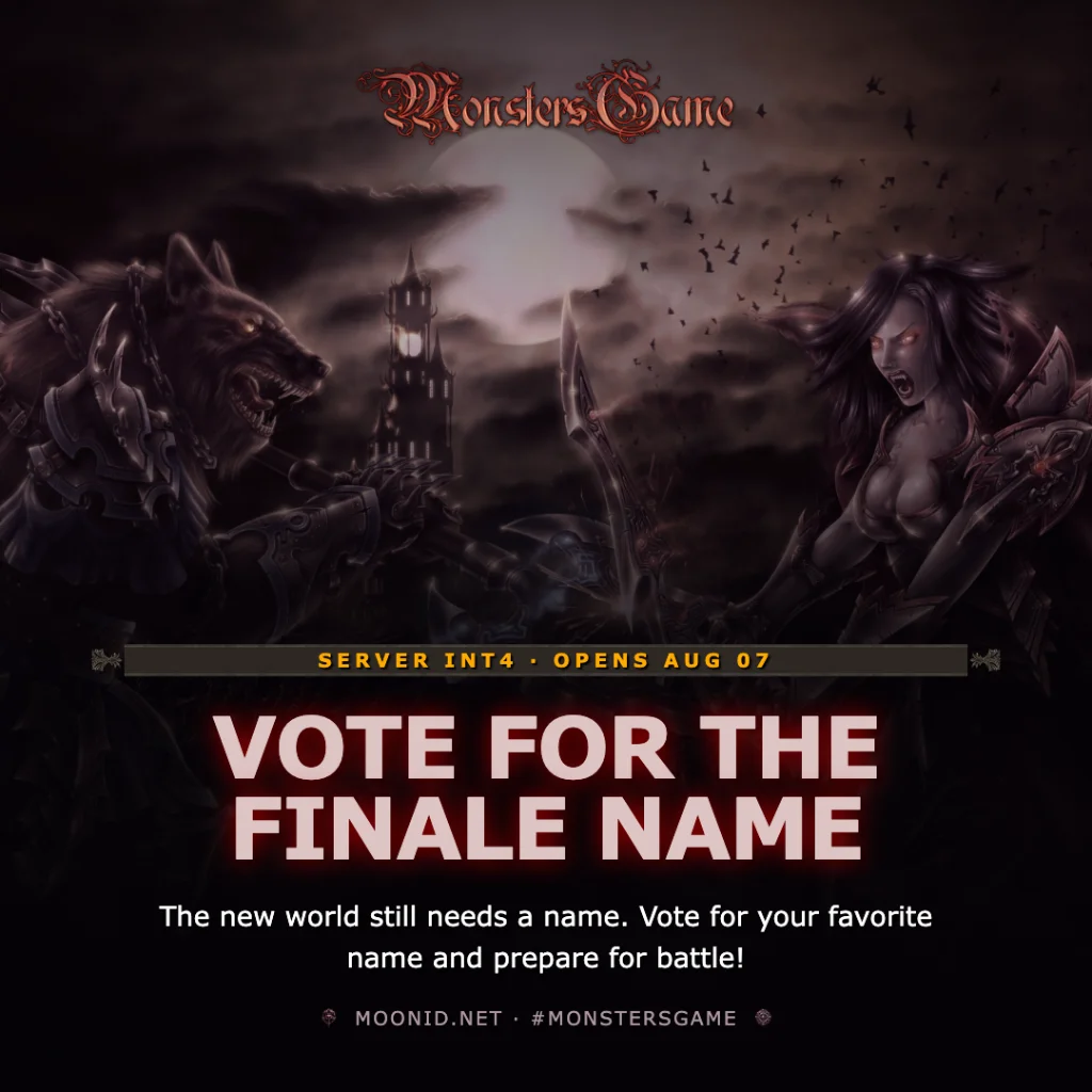 MonstersGame Vote for the Finale Name